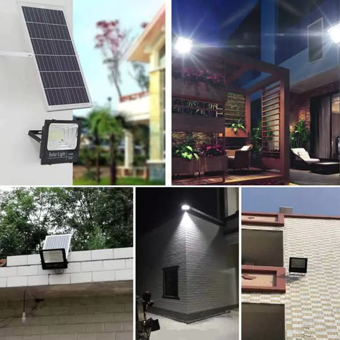 100W Solar Flood Light with Remote and Solar Panel – Outdoor Waterproof LED Security Light by Smart Life Lighting & Electrical