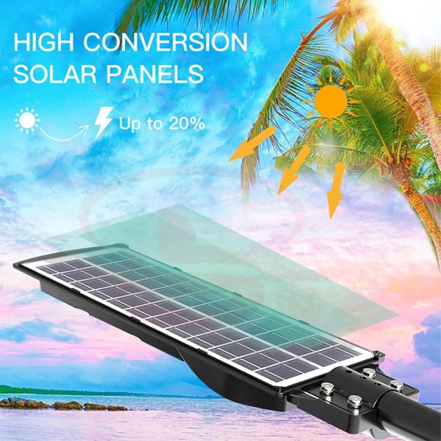 120w Solar Street Light with motion sensor – waterproof outdoor LED flood light for garden, street and driveway lighting.
Smart Life Lighting & Electrical