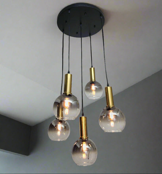 Smoke black glass pendant lamp - TLSL8005. Mr.Smart SA's Best Online Shopping Store