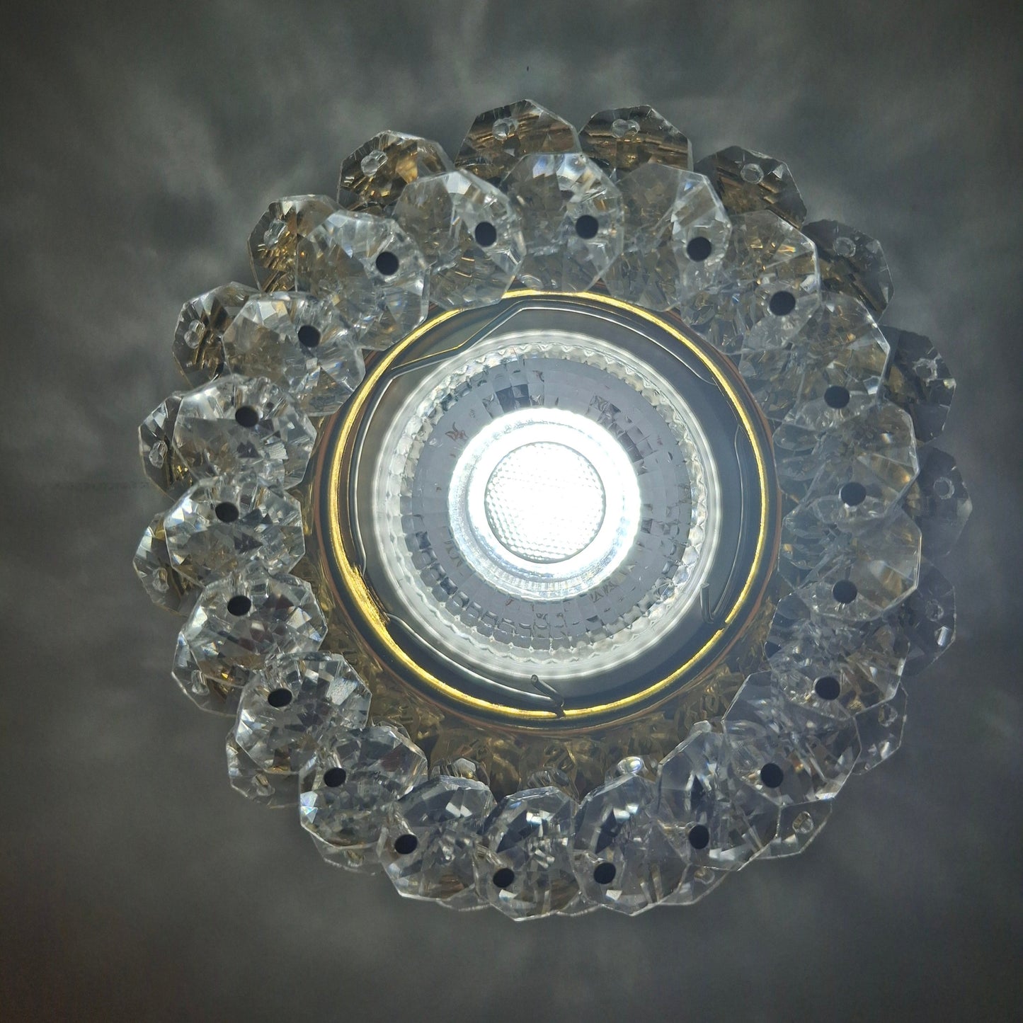 Fancy crystal downlight fitting MD603-GD.