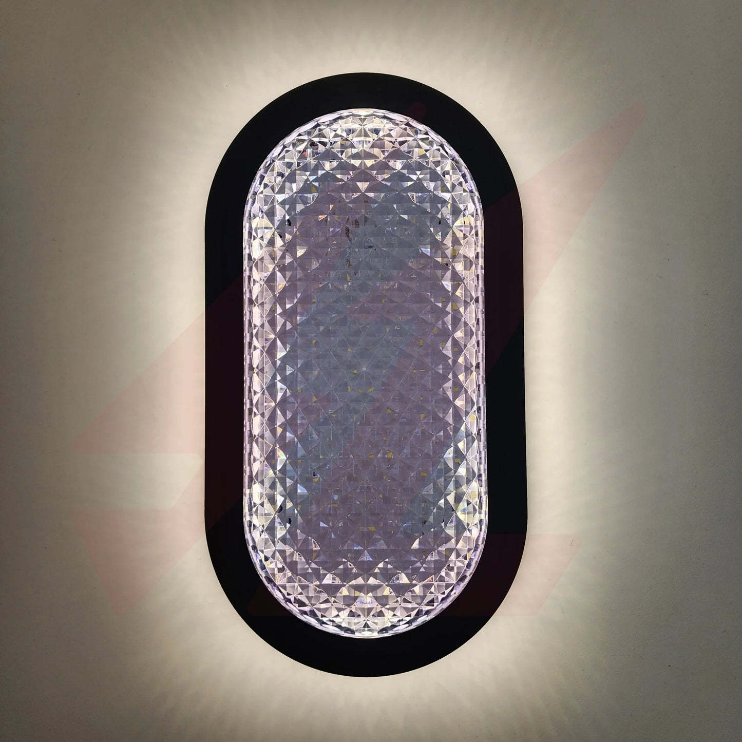 20W LED Crystal Decorative Wall Lamp with Black Aluminum Frame, Crystal Acrylic Diffuser, 3 Color CCT (3000K/4000K/6500K), 1600 Lumens, IP54 Waterproof for Indoor & Outdoor Use.
Smart Life Lighting & Electrical