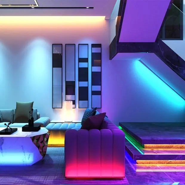 220V LED Neon Strip Ligh installed for ceiling ambient lighting – 15mm deep and 7mm wide slim neon flex
Smart Life Lighting & Electrical