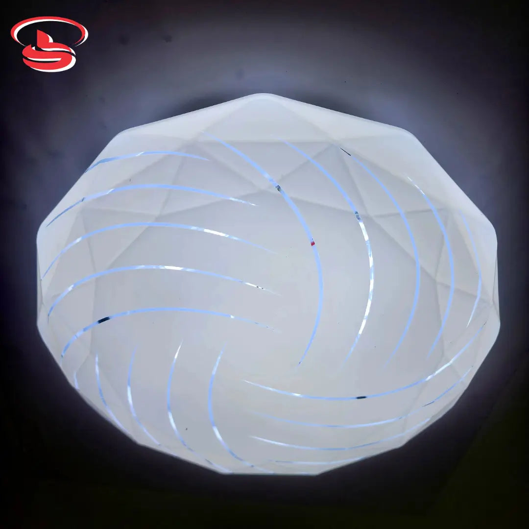 Crystal Glow 24w Geometric LED Ceiling Light with swirl design – modern energy-efficient ceiling fixture for home and office use in South Africa.
Smart Life Lighting & Electrical
