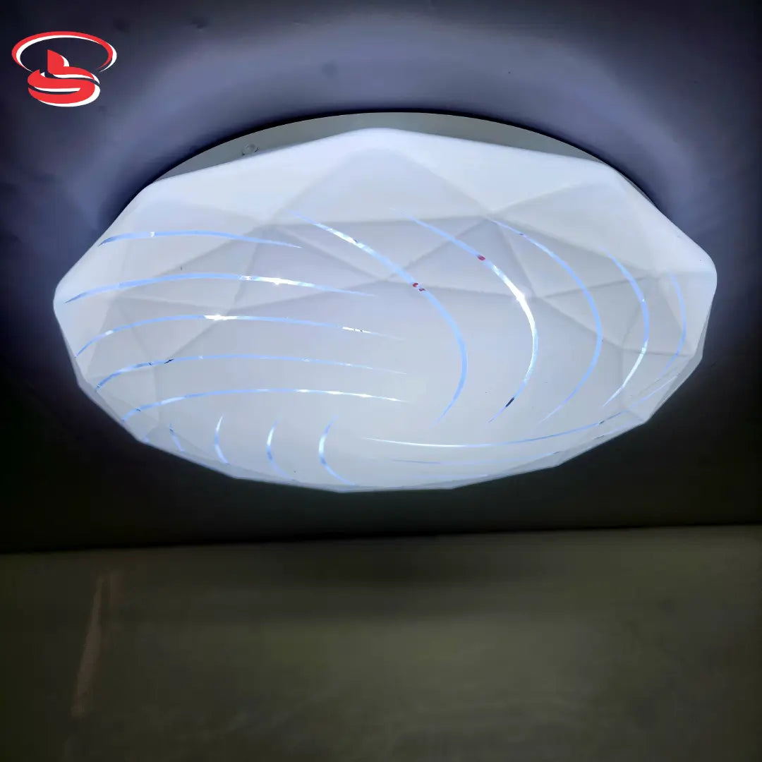 Crystal Glow 24w geometric LED ceiling light with swirl design – modern energy-efficient ceiling fixture for home and office use in South Africa.
Smart Life Lighting & Electrical