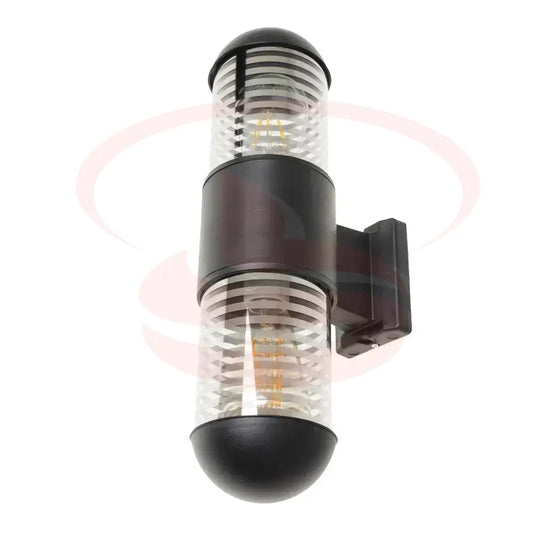 2 Way Up/Down Black Dome Wall Light glowing on exterior wall – Outdoor E27 Lamp
Smart Life Lighting & Electrical
