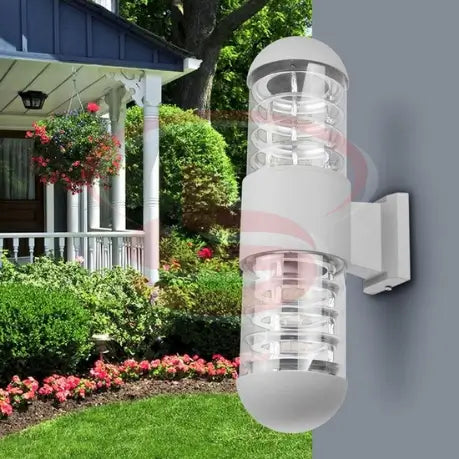 2 Way Up/Down Dome-top outdoor wall lamp with layered glass design for modern garden, gate, and pathway lighting.
Smart Life Lighting & Electrical