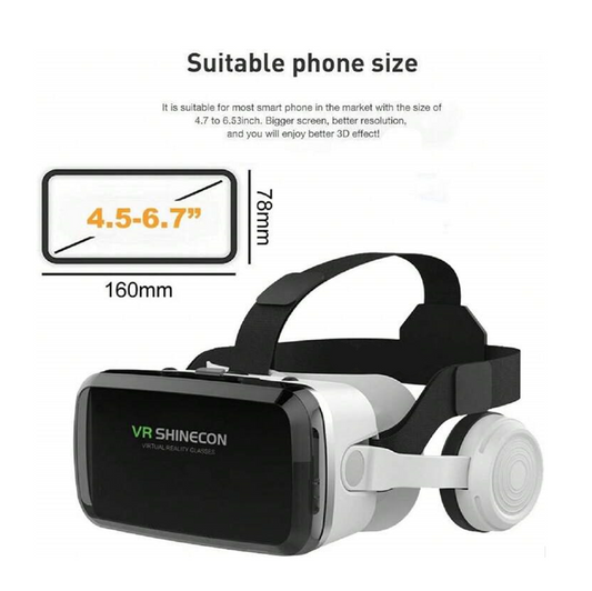 Virtual Reality (VR) Glasses With Bluetooth Headset. - Mr.Smart SA's Best Online Shopping Store