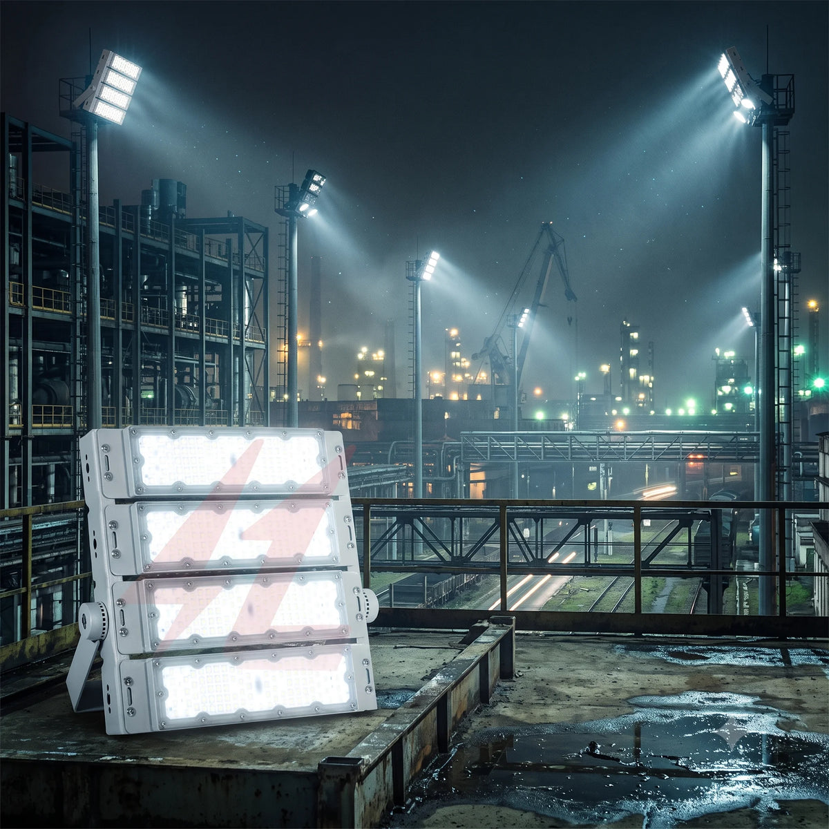 400W IP66 LED Modular Flood Light with 44000 Lumens for High Mast, Stadium, Warehouse, and Industrial Outdoor Lighting.
Smart Life Lighting & Electrical
