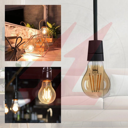 4W E27 LED Filament Bulb A60 3000K Warm White.
Smart Life Lighting & Electrical