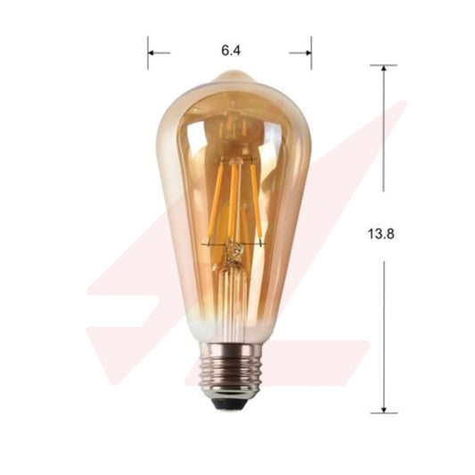 4W E27 ST64 LED Filament Bulb – Warm White Vintage Decorative Light.
Smart Life Lighting & Electrical