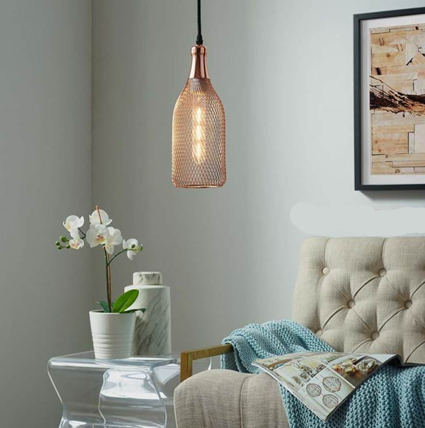 Bottle Metal Mesh Pendant Light. - Mr.Smart SA's Best Online Shopping Store