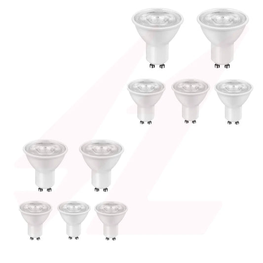 7W GU10 Cool White Dimmable LED Downlight Globe with white body and GU10 base.
Smart Life Lighting & Electrical