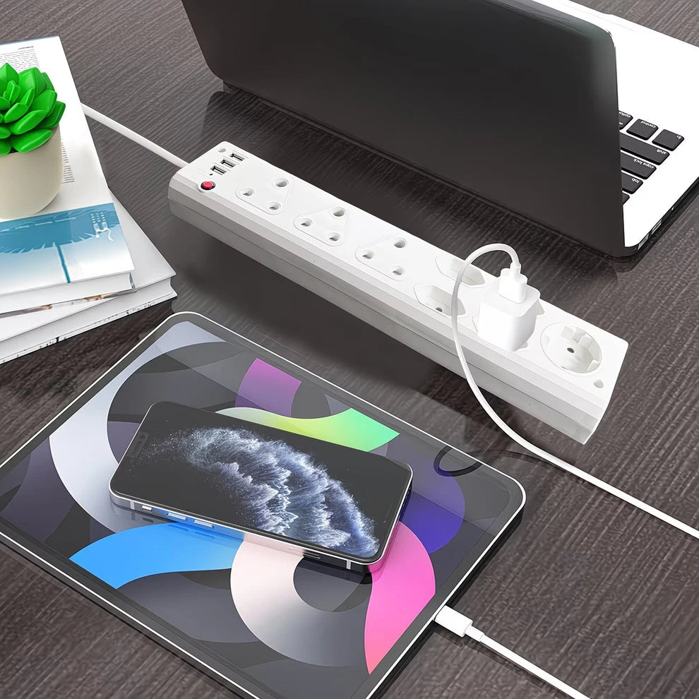 8-Way Multi-Plug Power Extension with 3 USB-A Ports and Overload Protection.
Smart Life Lighting & Electrical