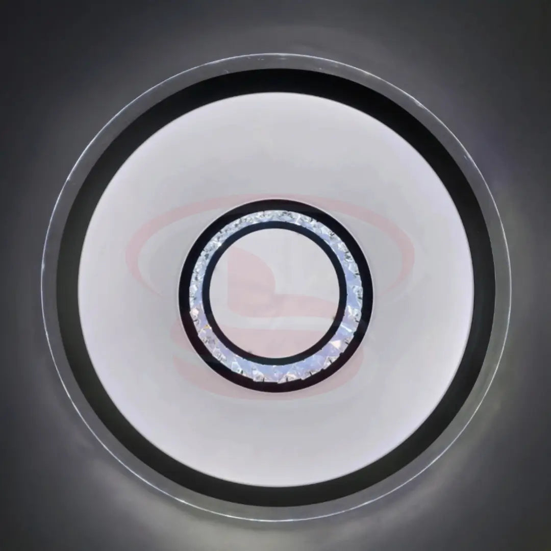 Modern CE-014 LED ceiling light with crystal inner ring and 3-colour changing LED illumination, perfect for stylish home lighting.
Smart Life Lighting & Electrical