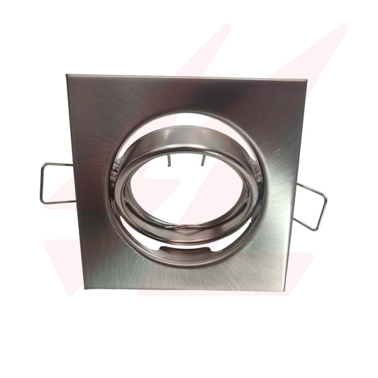 Square Adjustable Silver GU10 MR16 Downlight Fitting 90mm Recessed Ceiling Light.
Smart Life Lighting & Electrical