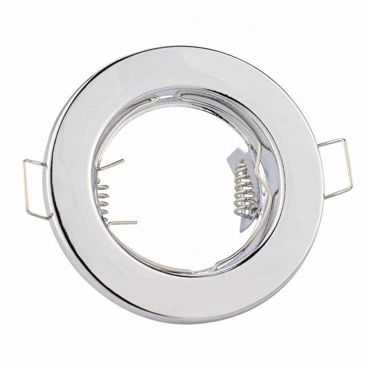 Chrome Downlight Fitting GU10 MR16 Ceiling Light Holder