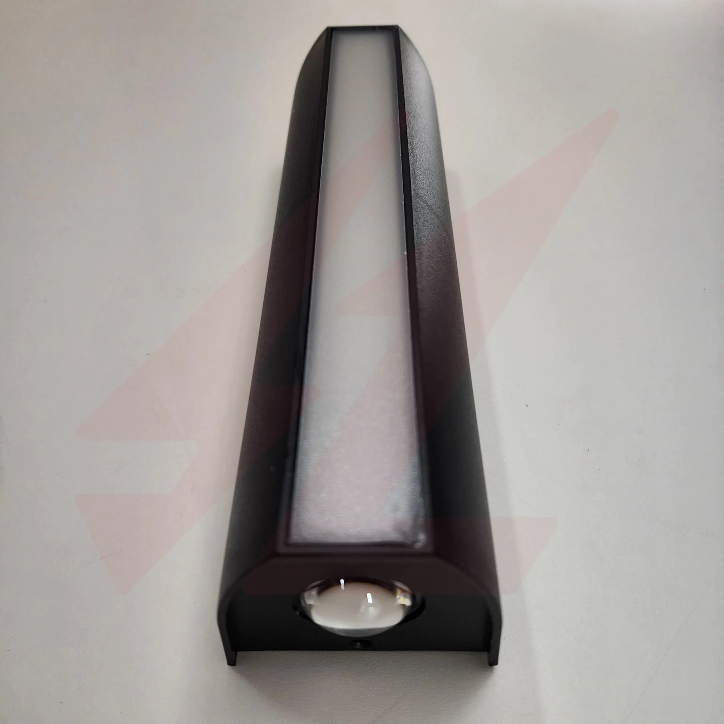Modern black LED up and down wall light with front glow warm white architectural wall lamp for indoor and outdoor lighting.
Smart Life Lighting & Electrical