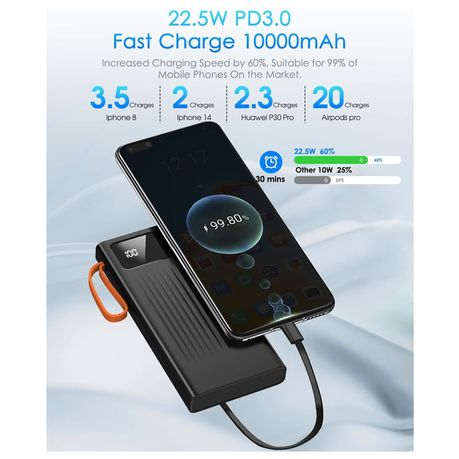 22.5W PD Fast Charging Power Bank-10000mah. - Mr.Smart SA's Best Online Shopping Store