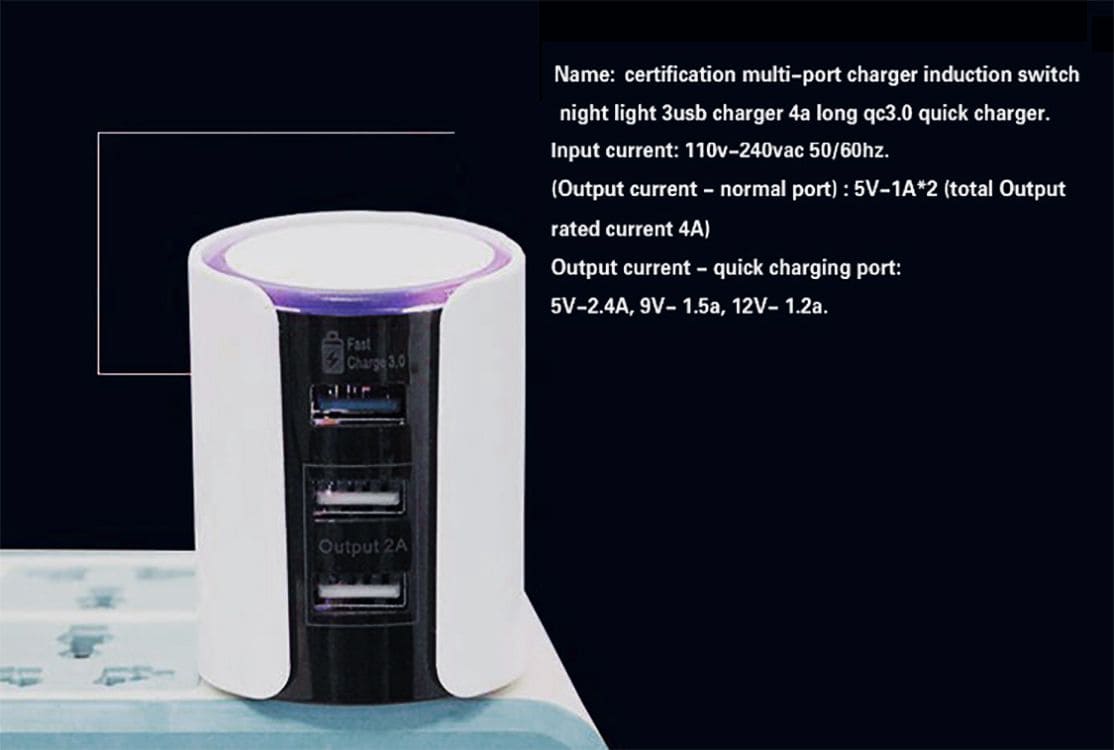 5.6A Output 3 QC3.0 USB Port Quick-Charge USB Charger. - Mr.Smart SA's Best Online Shopping Store