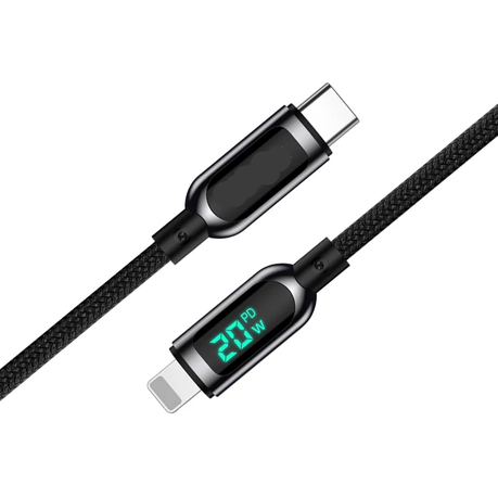 Type-C To Lightning(iphone) Cable With Charging Power Display. - Mr.Smart SA's Best Online Shopping Store