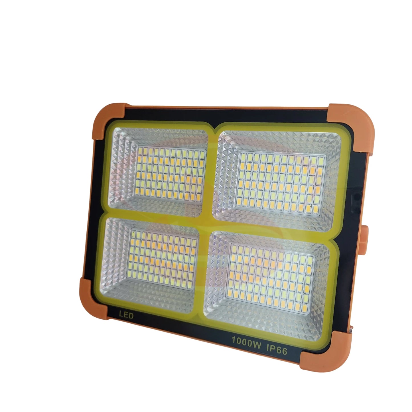 1000W solar and electric rechargeable LED floodlight with USB mobile charging and SOS emergency flashing mode.
Smart Life Lighting & Electrical
