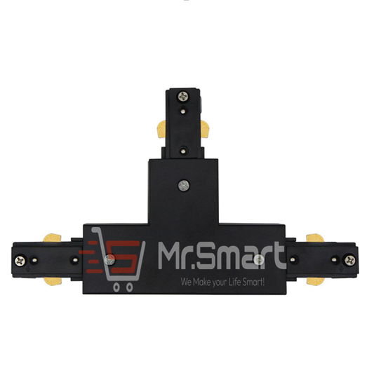 T Shape Track Line Connector - Black. - Mr.Smart SA's Best Online Shopping Store