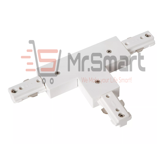 T Shape Track Line Connector - White. - Mr.Smart SA's Best Online Shopping Store