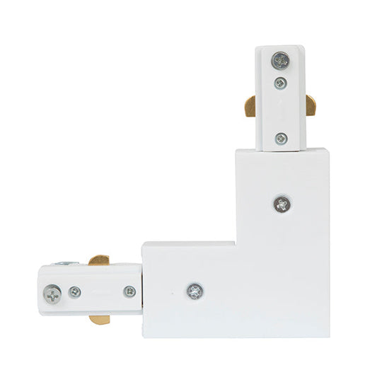 L Shape Track Line Connector - White. - Mr.Smart SA's Best Online Shopping Store