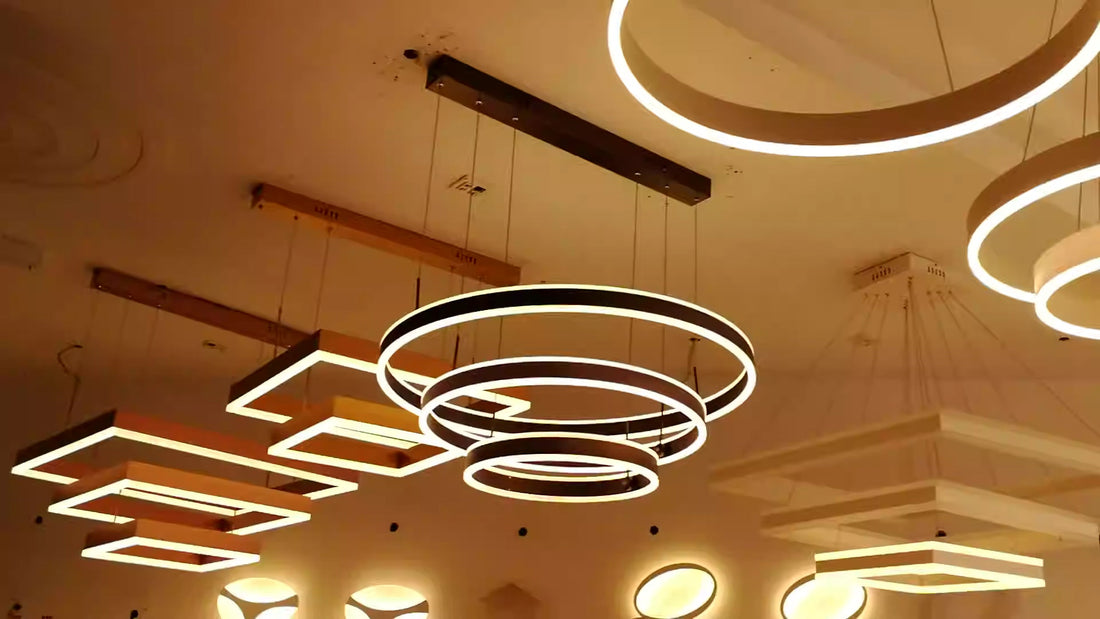 Living room featuring modern ceiling lights South Africa