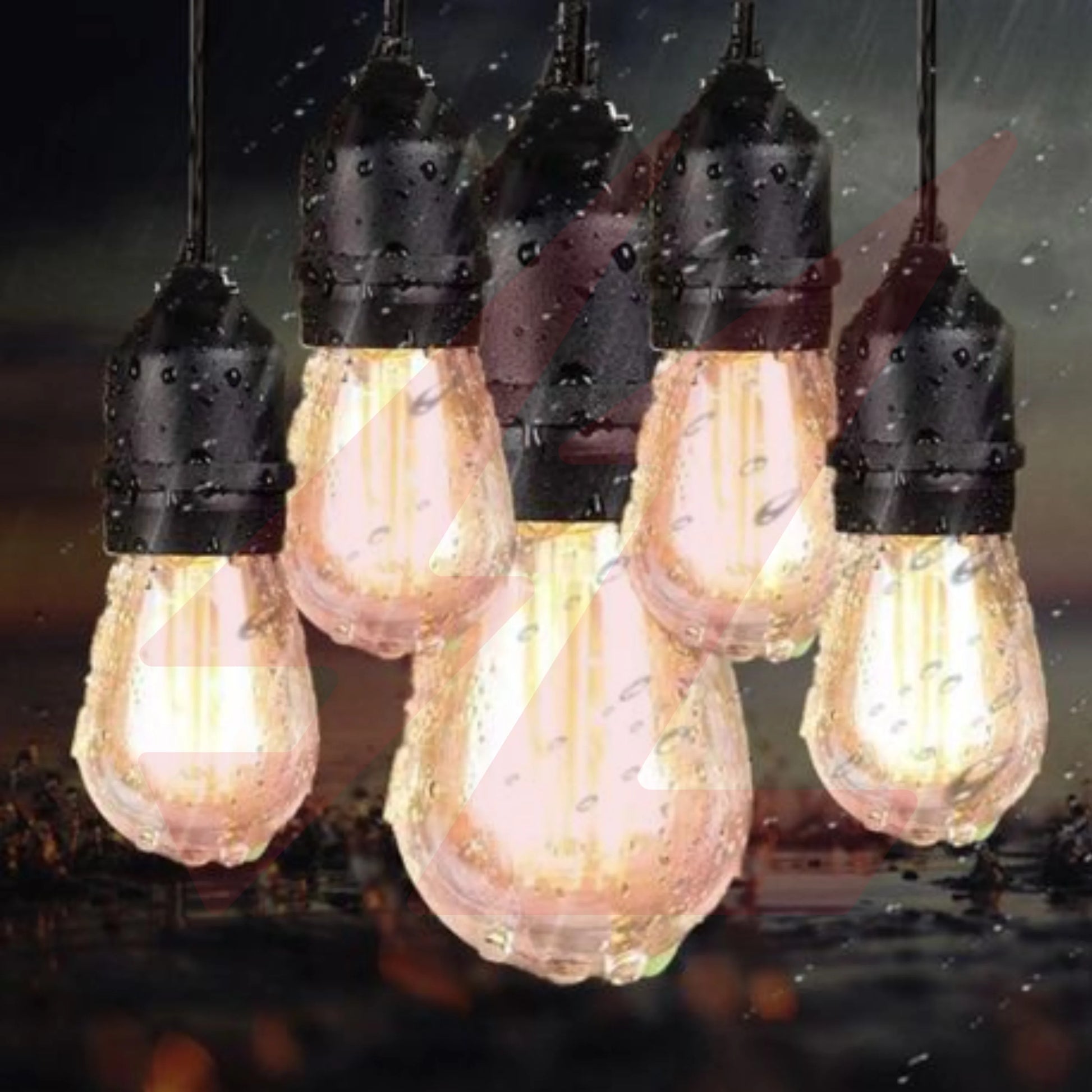 100m IP65 waterproof LED string light with 200 transparent decorative hanging bulbs.
Smart Life Lighting & Electrical