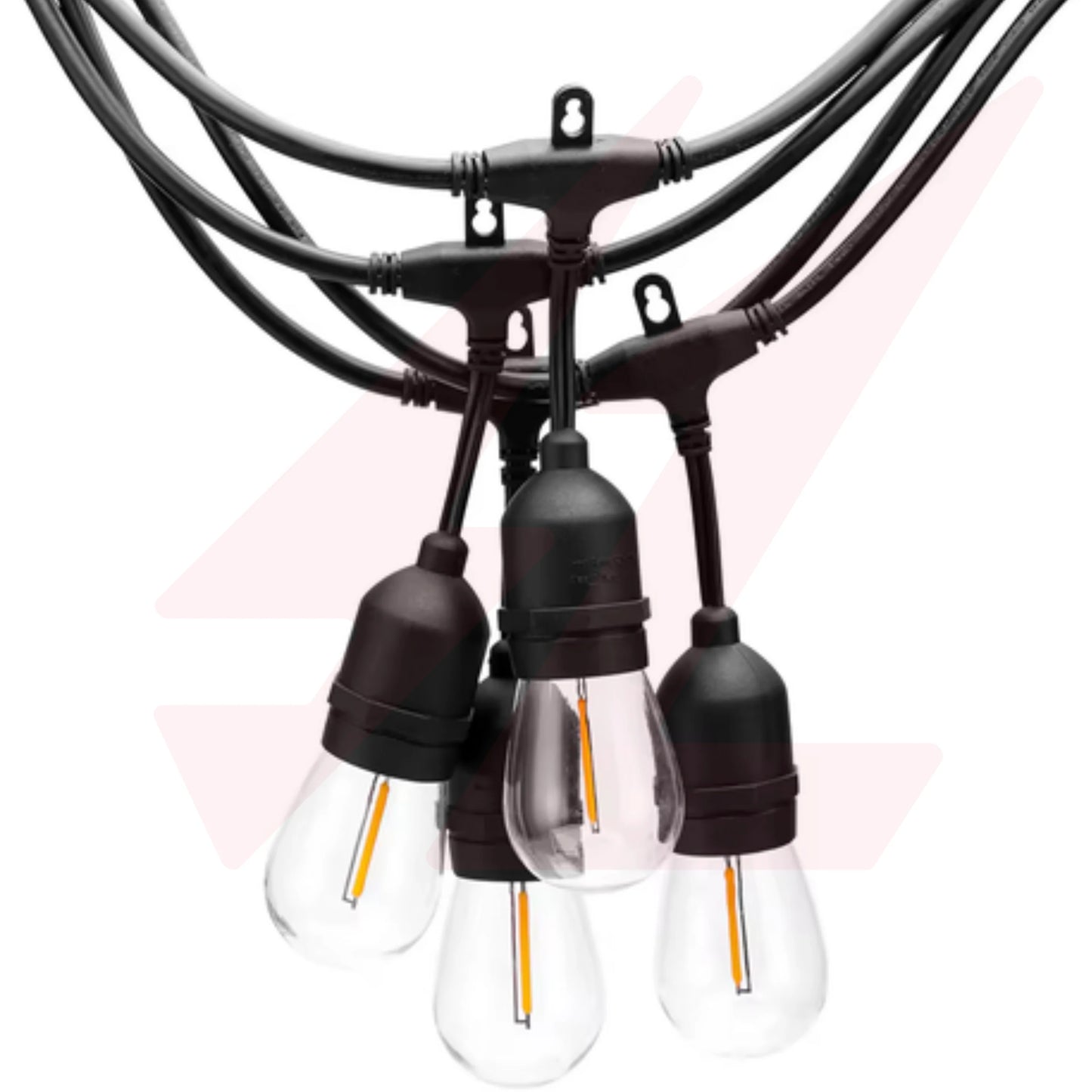 10m IP65 waterproof LED string light with 20 transparent S14 decorative hanging bulbs.
Smart Life Lighting & Electrical