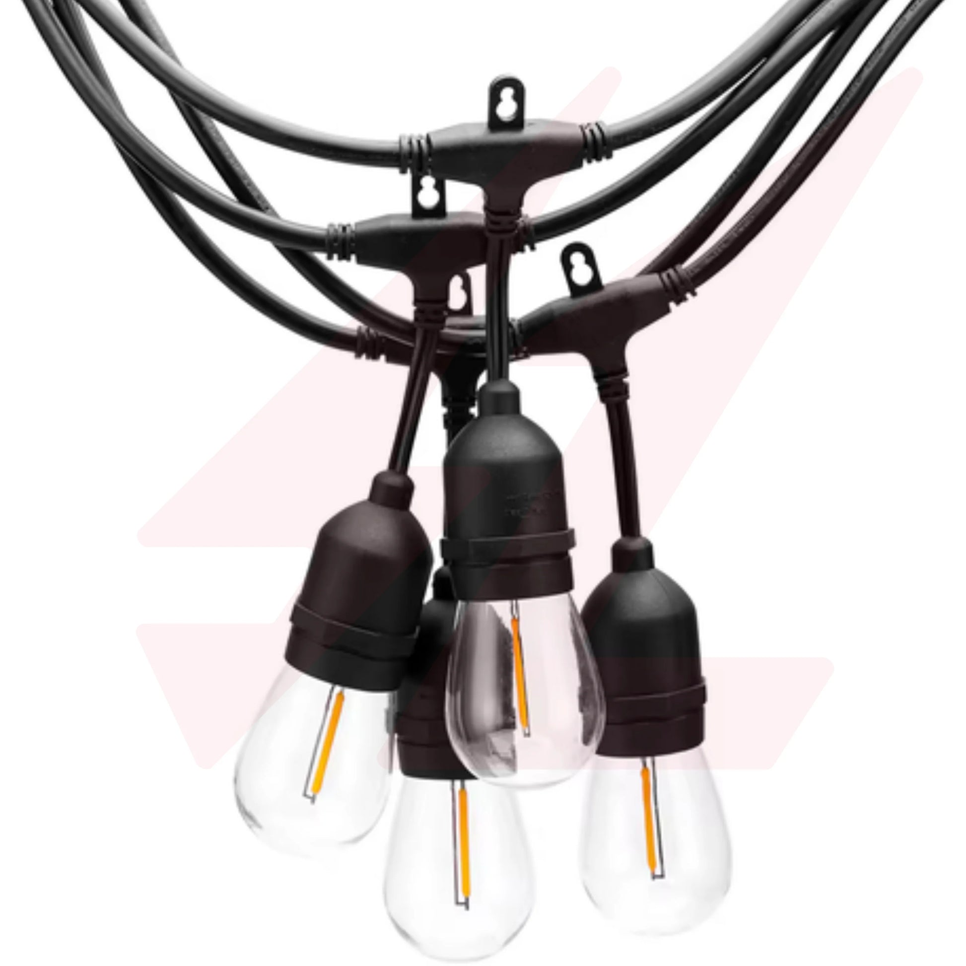 10m IP65 waterproof LED string light with 20 transparent S14 decorative hanging bulbs.
Smart Life Lighting & Electrical