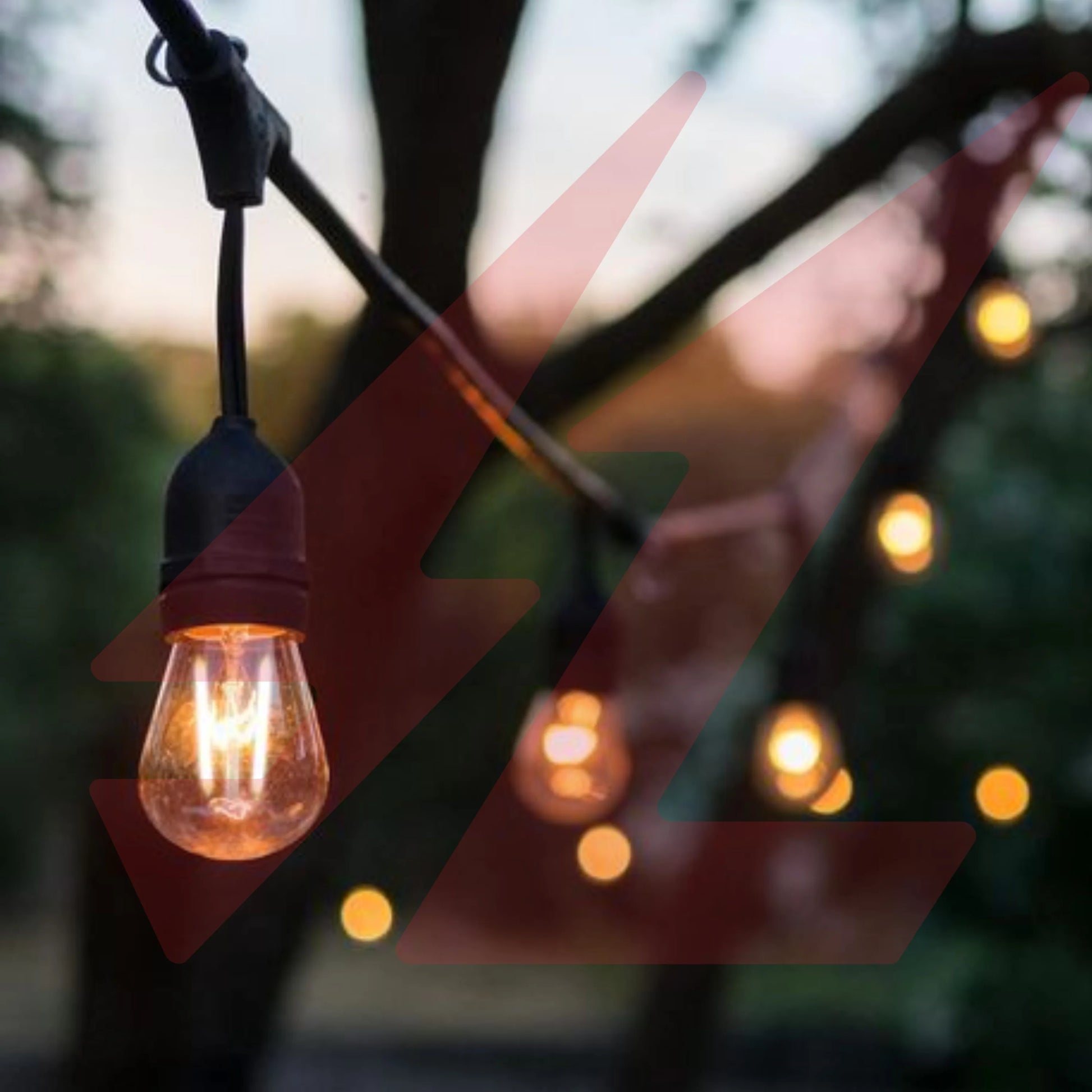 10m IP65 waterproof LED string light with 20 transparent S14 decorative hanging bulbs.
Smart Life Lighting & Electrical