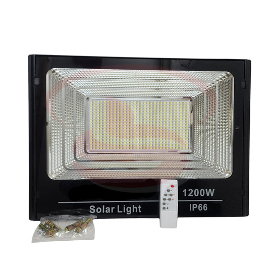 1200W Solar Flood Light with Remote and Solar Panel – Outdoor Waterproof LED Security Light by Smart Life Lighting & Electrical