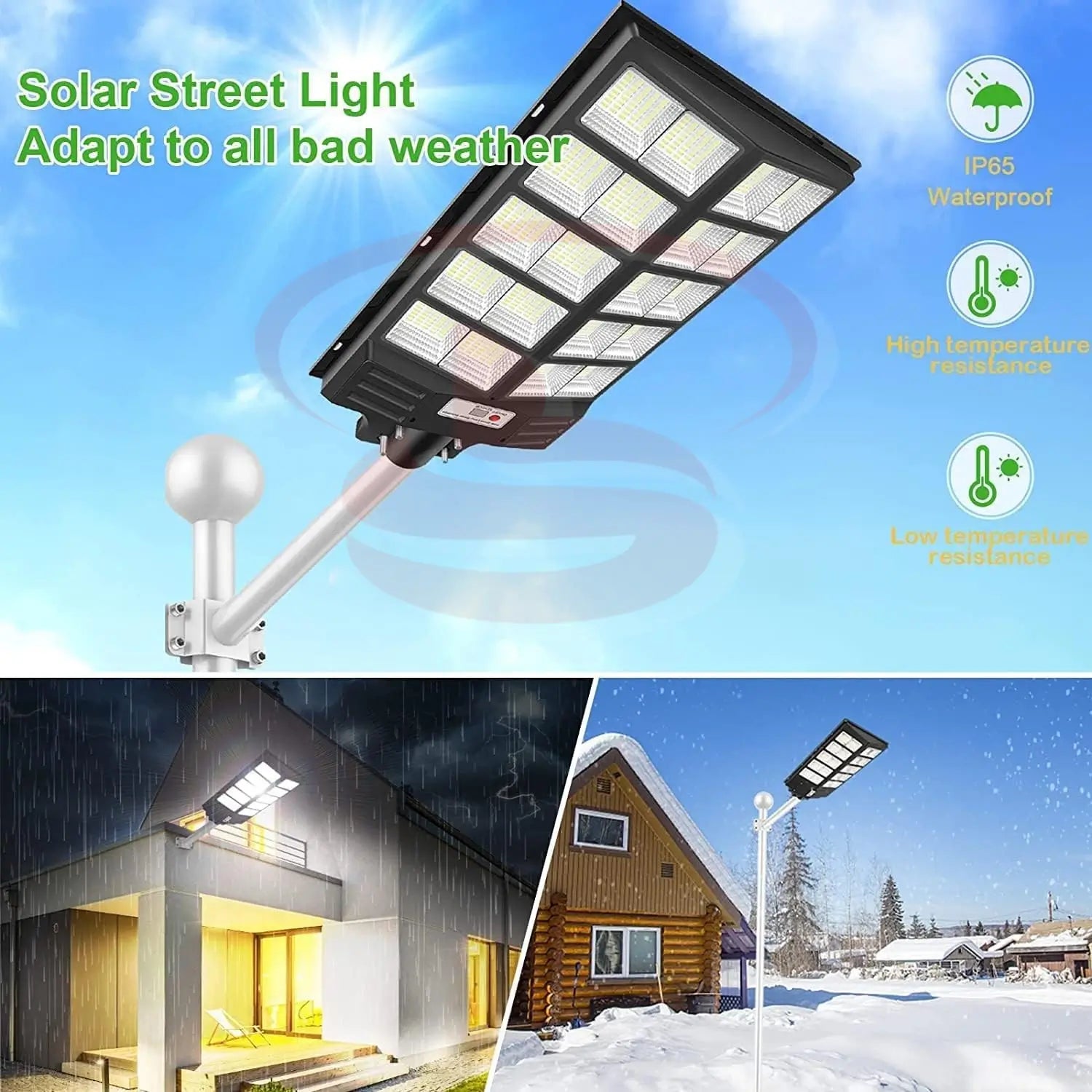 1200w Solar Street Light with motion sensor – waterproof outdoor LED flood light for garden, street and driveway lighting.
Smart Life Lighting & Electrical