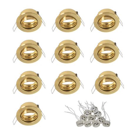 Tiltable Downlight Fittings With FREE GU10 Holders - Pack Of 10. - Mr.Smart SA's Best Online Shopping Store