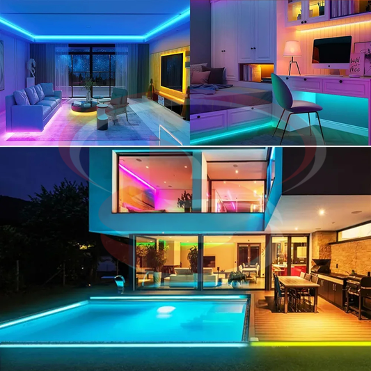 12V 5M LED RGB/Multicolor Neon Strip Light with Remote controller.
Smart Life Lighting & Electrical