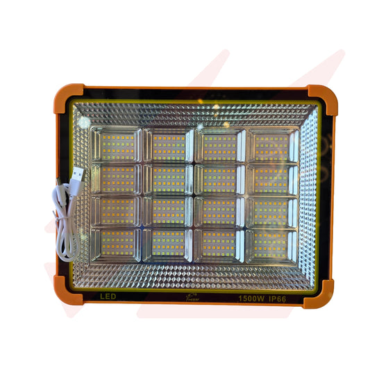 1500W Rechargeable Solar LED Flood Light IP66 with 10000mAh Lithium Battery.
Smart Life Lighting & Electrical