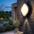 15W Modern LED Outdoor Wall Lamp with Black Aluminum Body, Frosted Diffuser, Warm White 3000K, IP54 Waterproof Decorative Wall Light