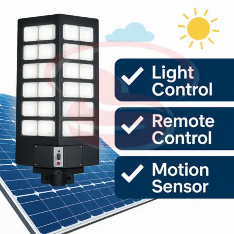 1600w Solar Street Light with motion sensor – waterproof outdoor LED flood light for garden, street and driveway lighting.
Smart Life Lighting & Electrical