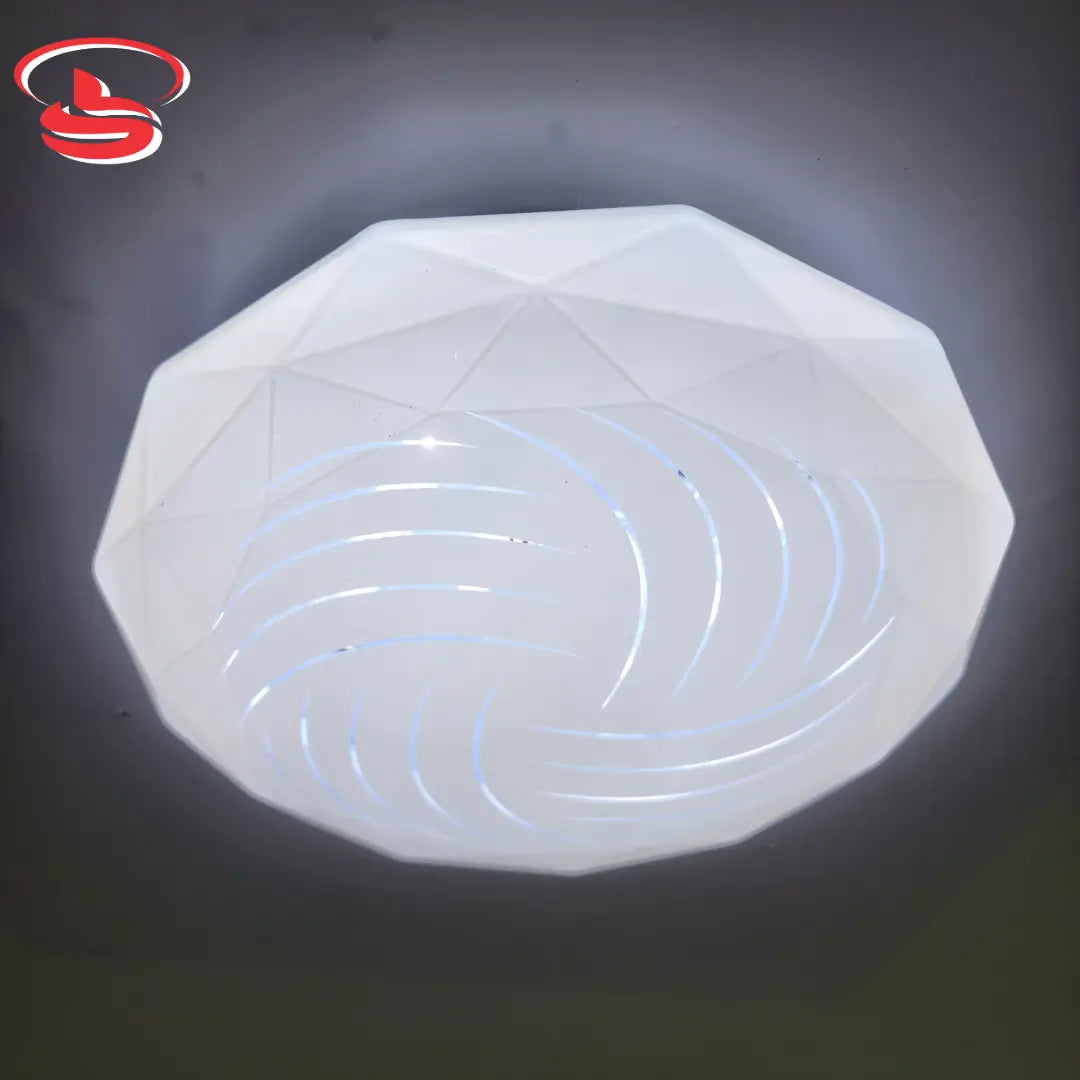 Crystal Glow 18w geometric LED ceiling light with swirl design – modern energy-efficient ceiling fixture for home and office use in South Africa.
Smart Life Lighting & Electrical