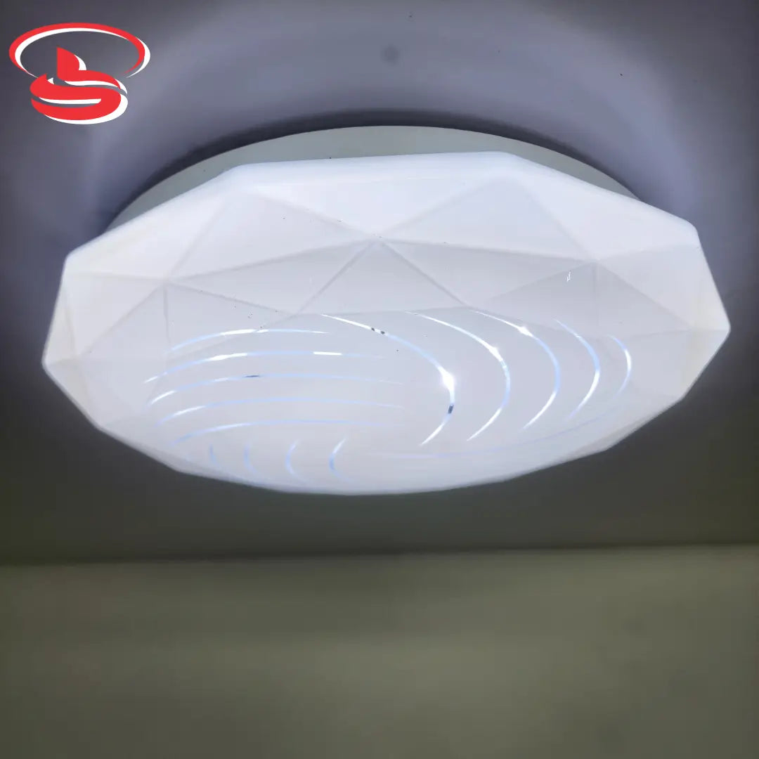 Crystal Glow 18w geometric LED ceiling light with swirl design – modern energy-efficient ceiling fixture for home and office use in South Africa.
Smart Life Lighting & Electrical
