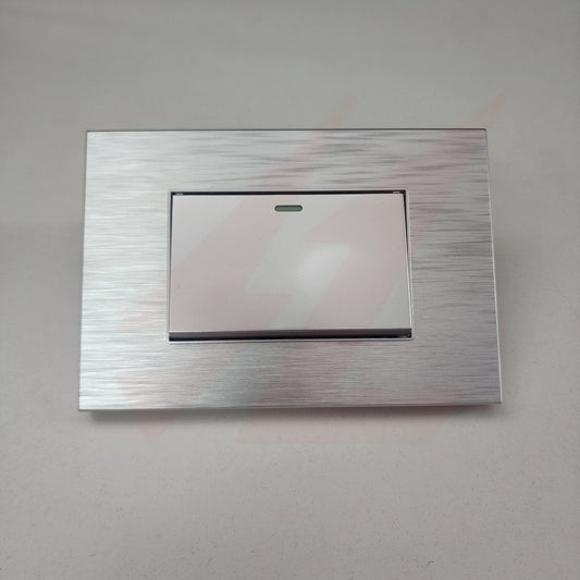 Silver 1 lever 1 way wall switch with modern design.
Smart Life Lighting & Electrical		