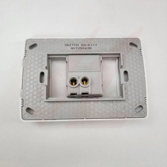 White 1 lever 1 way wall switch with modern design.
Smart Life Lighting & Electrical		