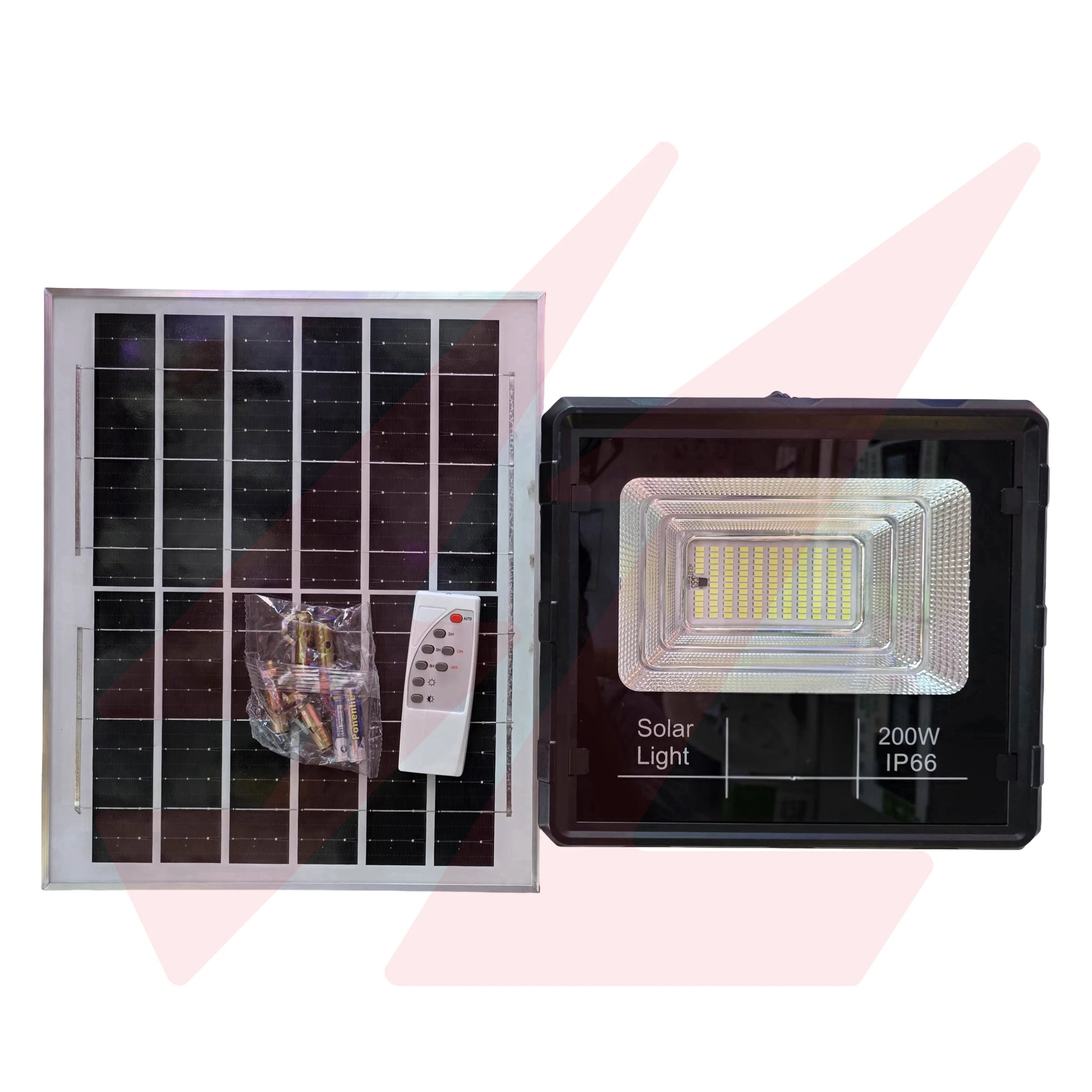 200W Solar LED Flood Light with Solar Panel Remote Control and IP66 Waterproof Protection.
Smart Life Lighting & Electrical