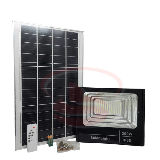 200W Solar Flood Light with Remote and Solar Panel – Outdoor Waterproof LED Security Light by Smart Life Lighting & Electrical