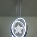 LED Acrylic rings pendant with crystal star. - Mr.Smart SA's Best Online Shopping Store