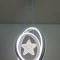 LED Acrylic rings pendant with crystal star. - Mr.Smart SA's Best Online Shopping Store