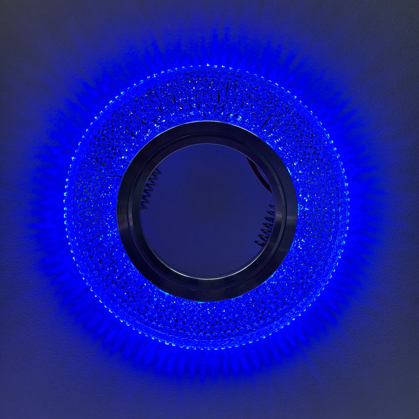Crystal Blue LED downlight fitting MD707 - Pack of 02.
