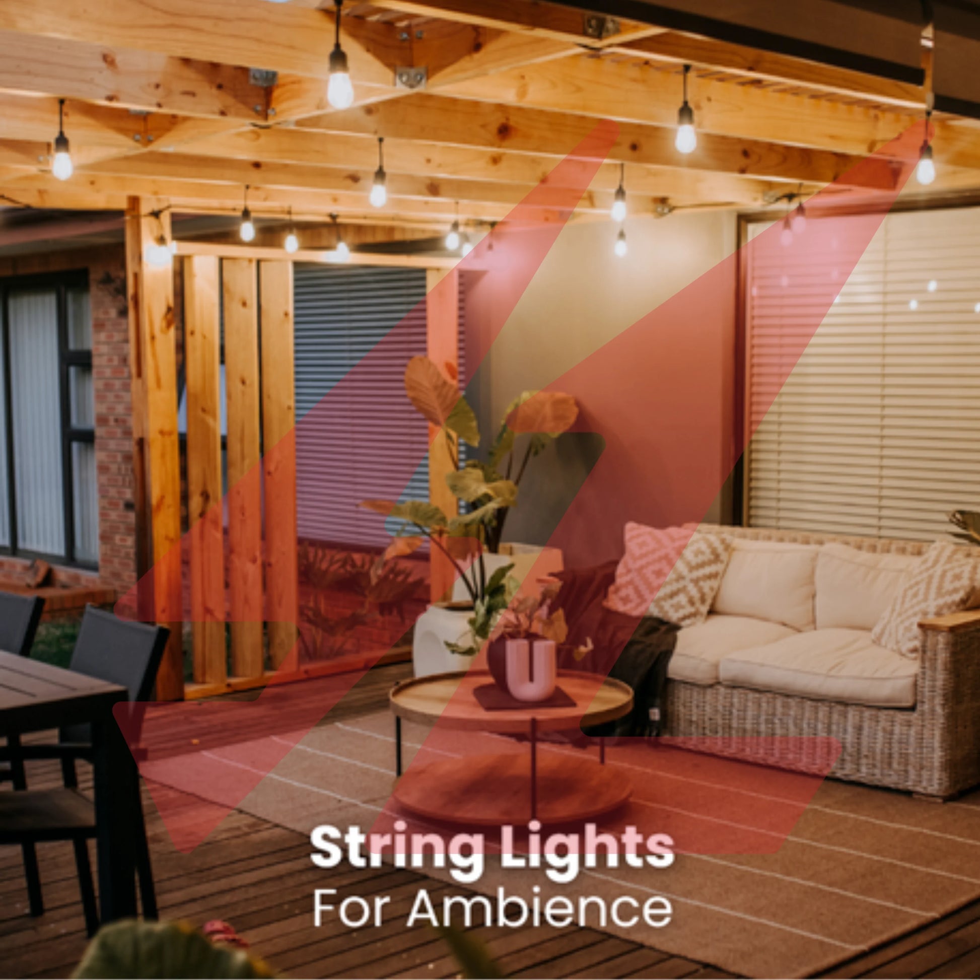 20m IP65 waterproof LED string light with 40 transparent decorative hanging bulbs.
Smart Life Lighting & Electrical